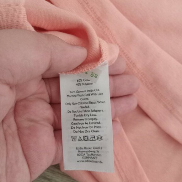 Eddie Bauer Long Sleeve Raw Edge Tee Size Small NWT - Picture 5 of 8